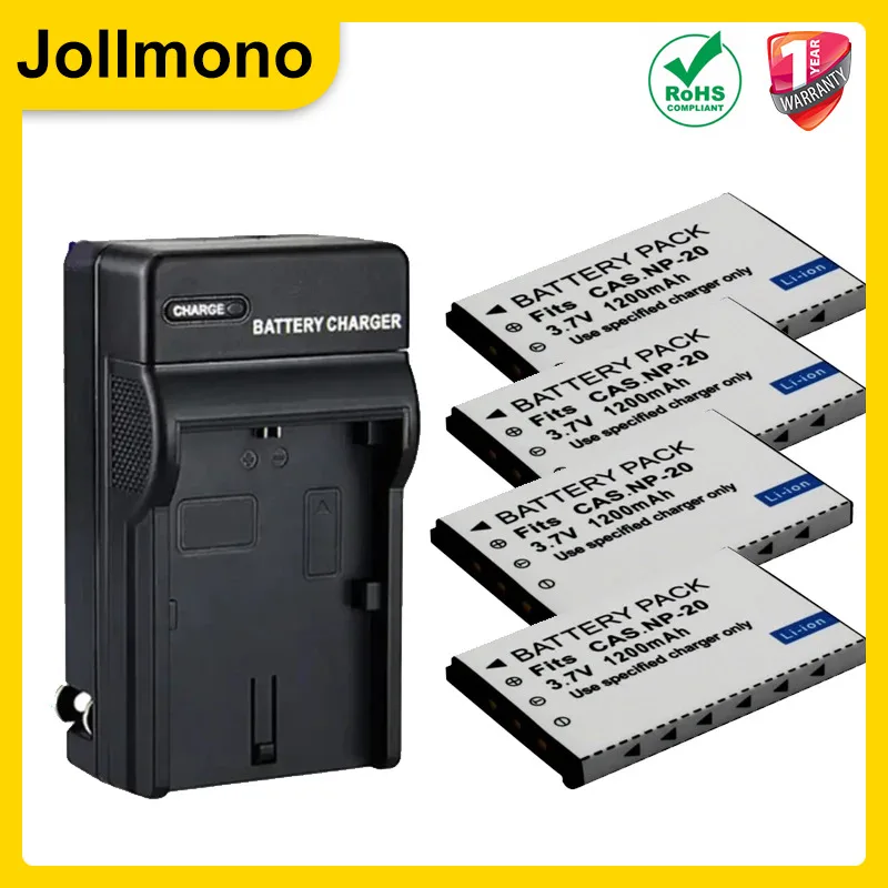 1200mAh NP-20 NP20 Battery for CASIO Exilim EX M20 S100 S20 S500 S600 S770 S800 S880 Z60 Z65 Z70 Z75 Z77 Z3 Z5 Z6 Z4 Z7 Z