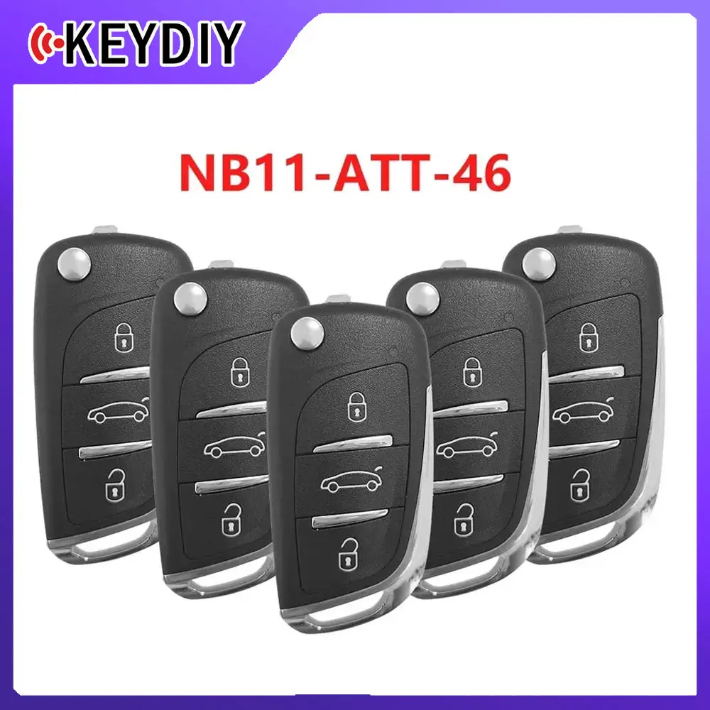 

KEYDIY NB11 3 кнопочный ключ сигнализации, дистанционный ключ, модель для машины URG200/KD900/KD200 5 шт./партия