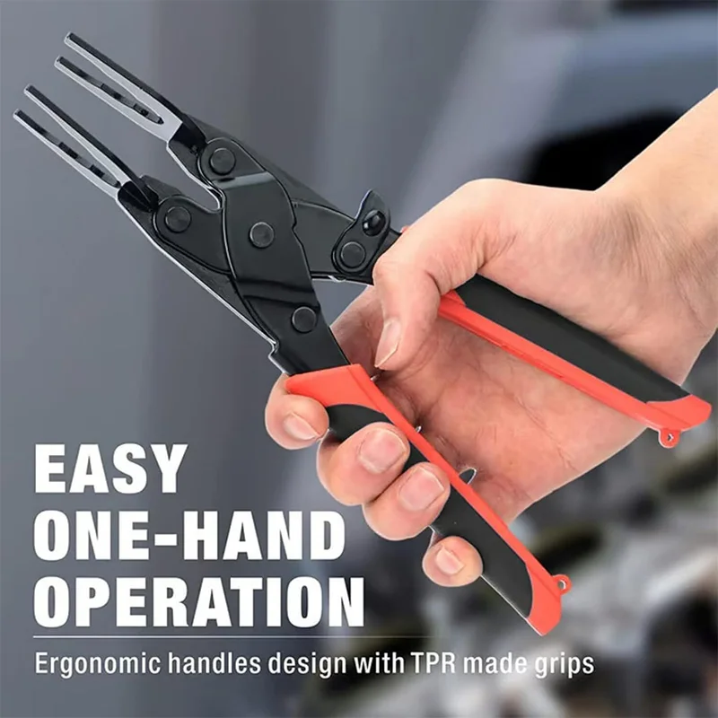 HUHAO 3-in-1 Push-Connect-Abisolierzange Einhandwerkzeug für 1/2", 3/4", 1" PEX-, Kupfer- und CPVC-Steckverbindungen – Demontagezange – Detail 5