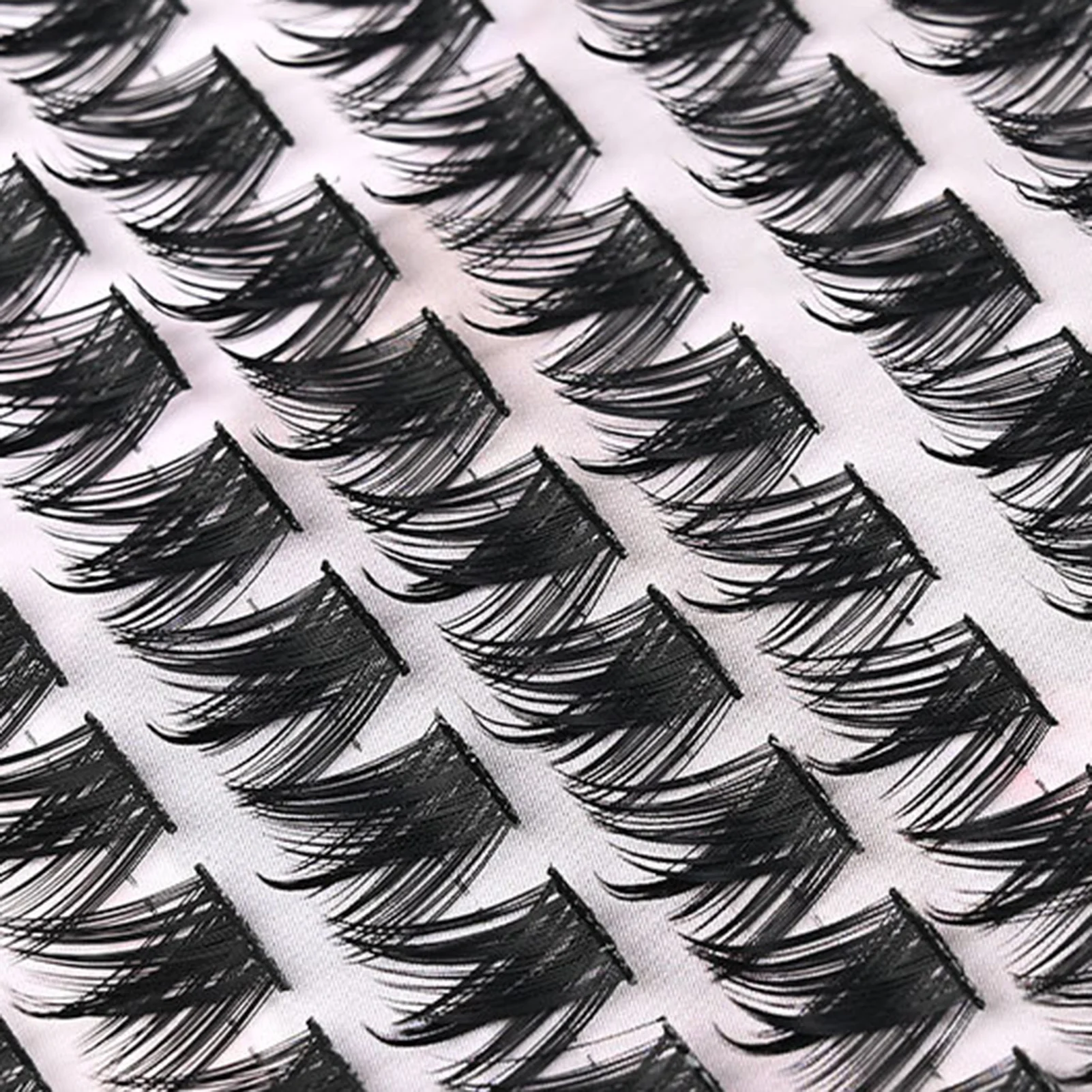 Livre de cils Manga de grande capacité, faux cils denses, 8-12mm, grappe unique, style renard, Extension de cils à Volume naturel