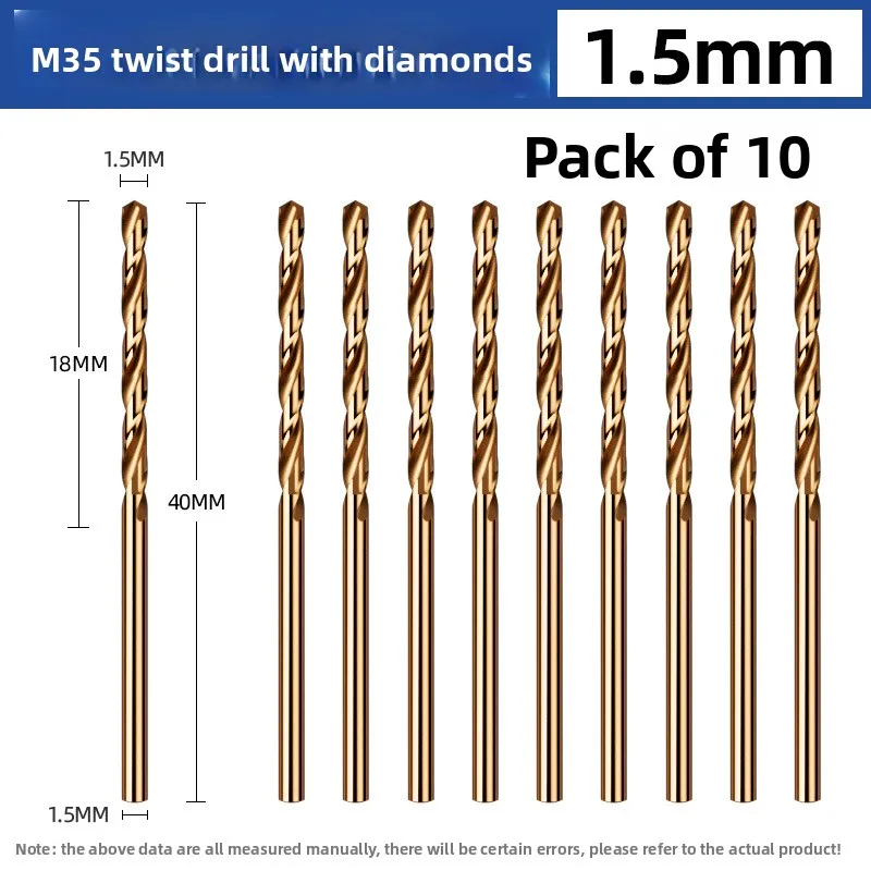 M35 Кобальтовое спиральное сверло Высокая твердость Сверление из железа Нержавеющая сталь Специальная прямая ручка Спиральный перфоратор Стальные сверла