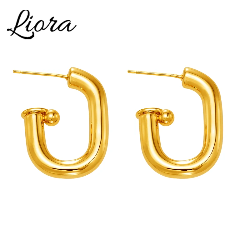 Liora High Quality Polished Copper Stud Earrings For Women Hypoallergenic Waterproof No Tarnish Daily Earrings Women Jewelry