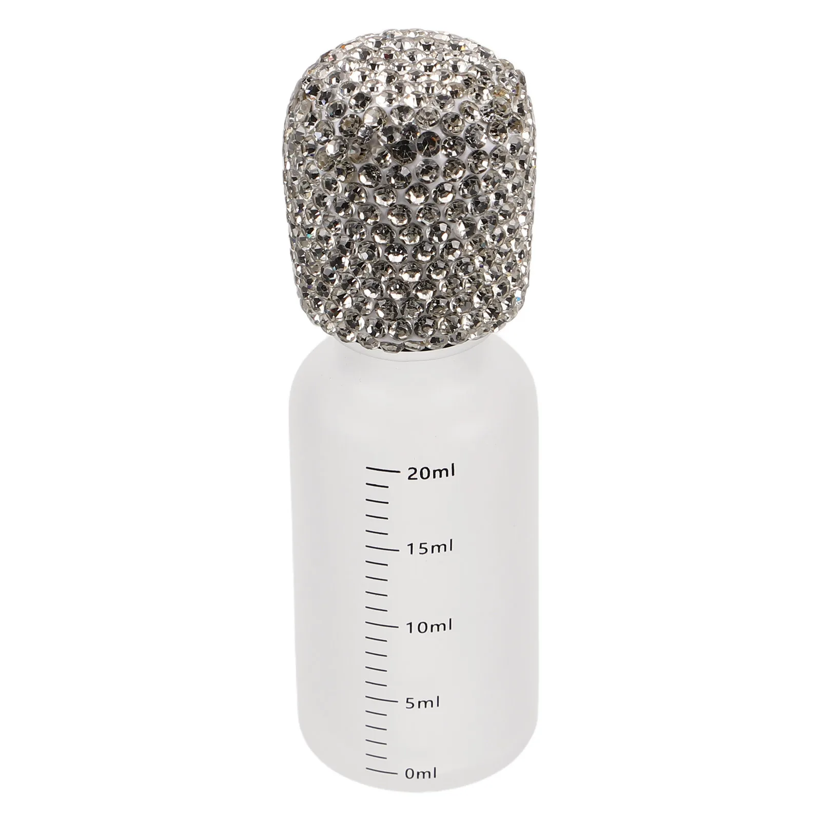 

Rhinestone Refillable Glass Roll-on Bottle 20ml Clear Travel Perfume Sample Vials Portable Roller Ball Container Essential Oils