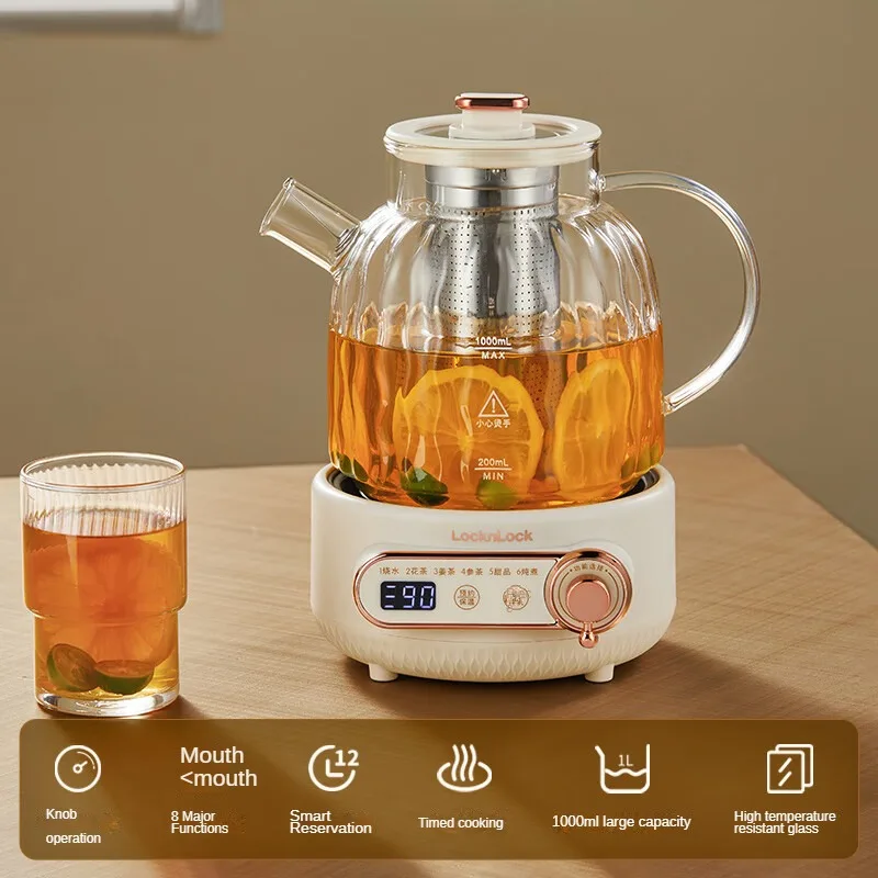 

1L Glass Electric Kettle with Infuser Perfect for Brewing Loose Leaf Tea in Office and Home 220V