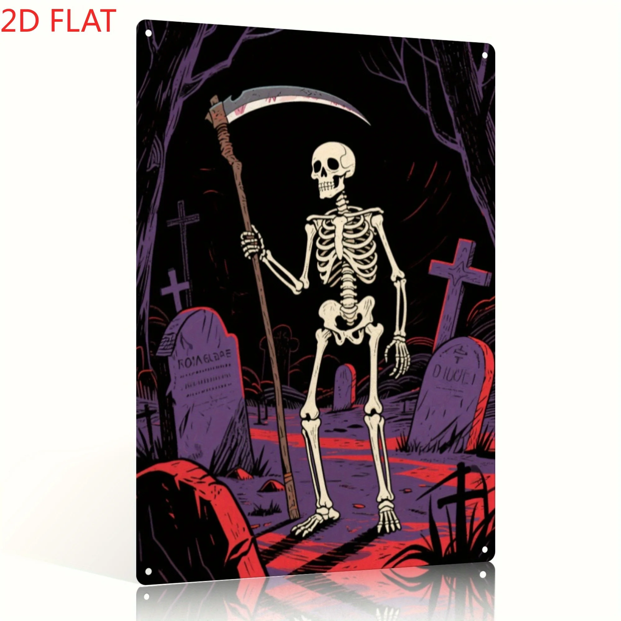 Halloween Skeleton Decoration - Decorazione da parete in metallo a