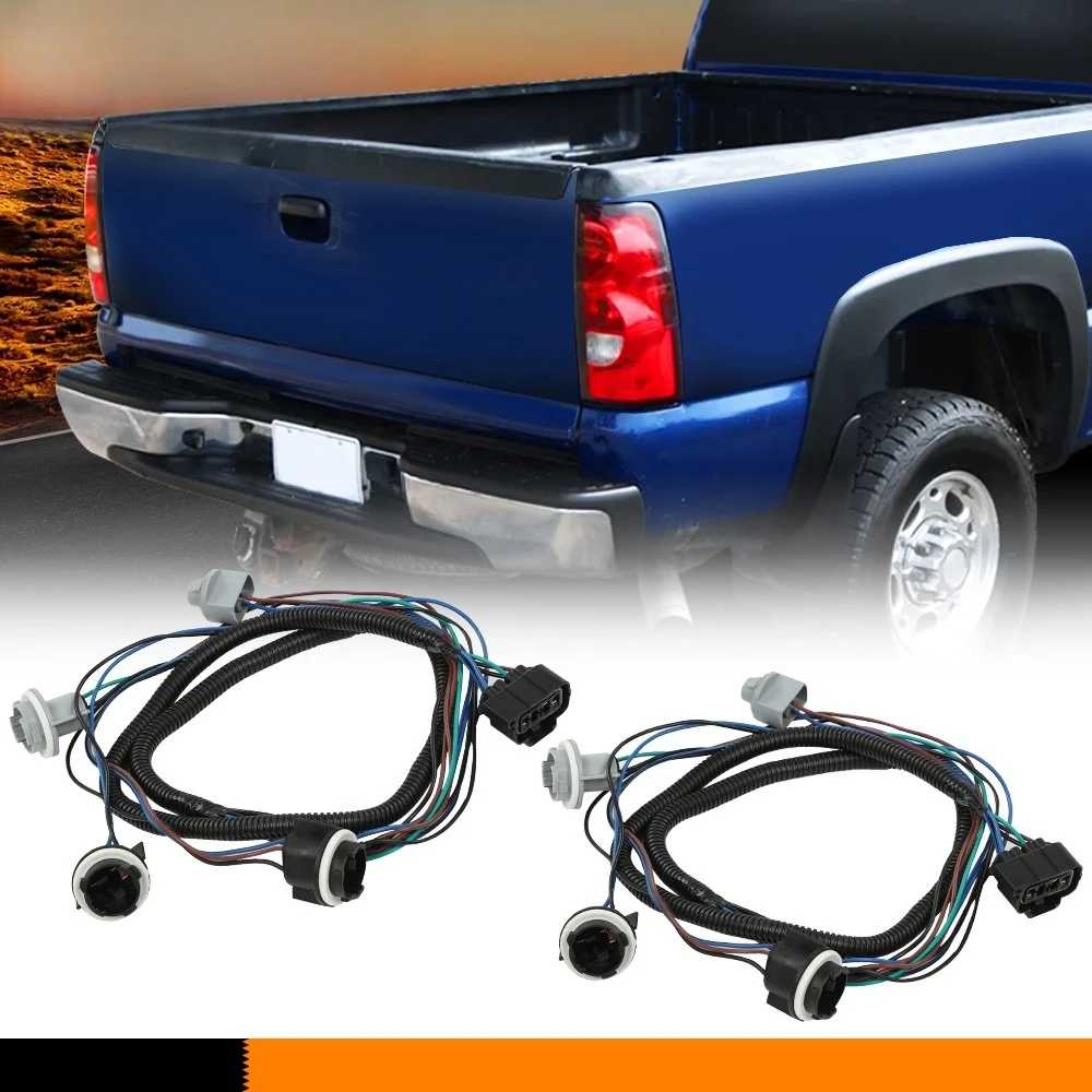 

Pair Tail Light Harness L+R 1500 2500 HD 3500 Fits 2003-2007 Chevrolet Silverado
