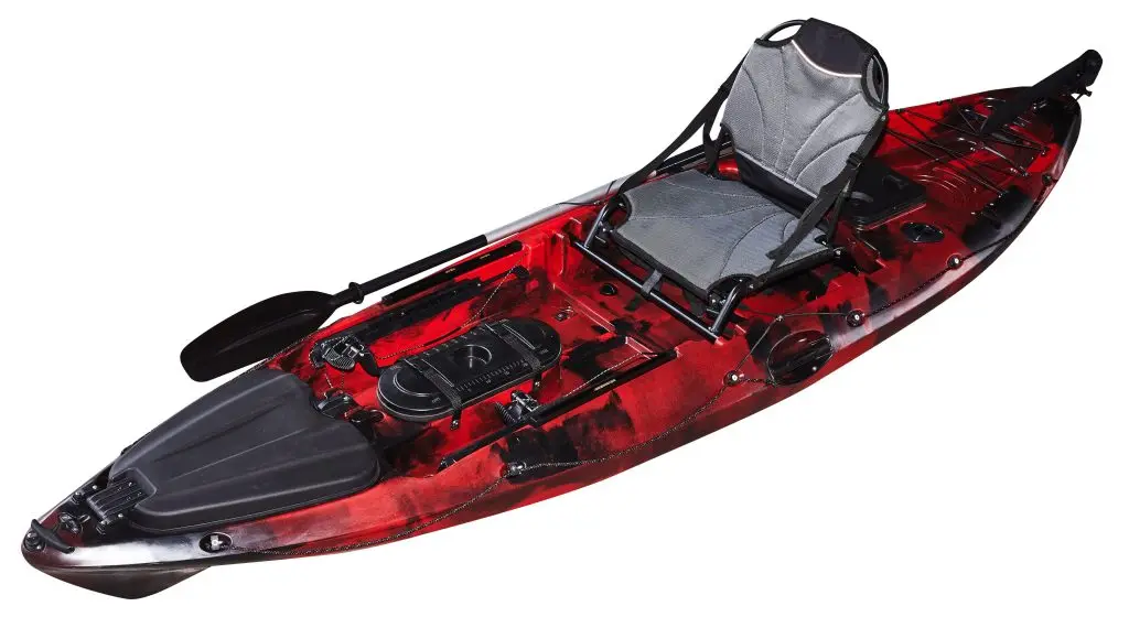 Plastic Fishing Kayak 10ft Stable Flexible Sit on Top Plastic Boat with Paddle Kayaks