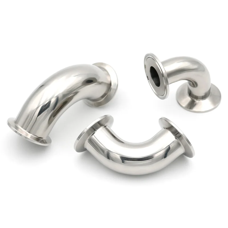 NEW SS304/316L Sanitary Stainless Steel 90° Degree Tri Clamp Elbow 3/4