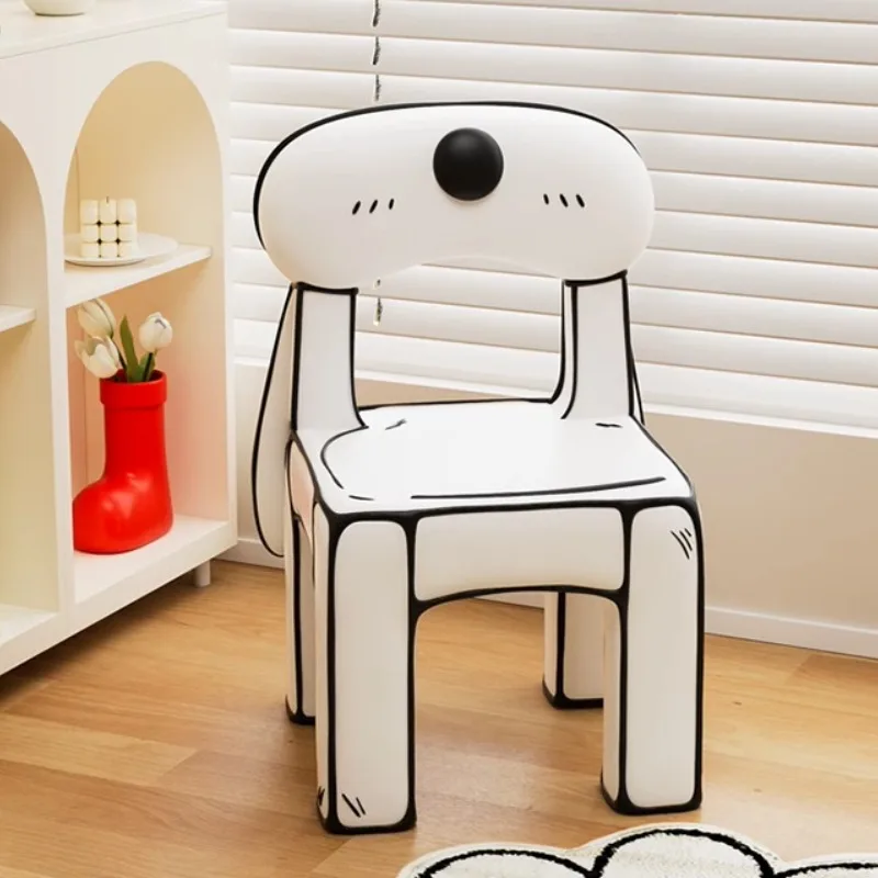 Creative Dog Chair Figurines Funny Aesthetic Entrance Ornament Modern Miniature Art Ornaments Home Decorations Crafts Gifts