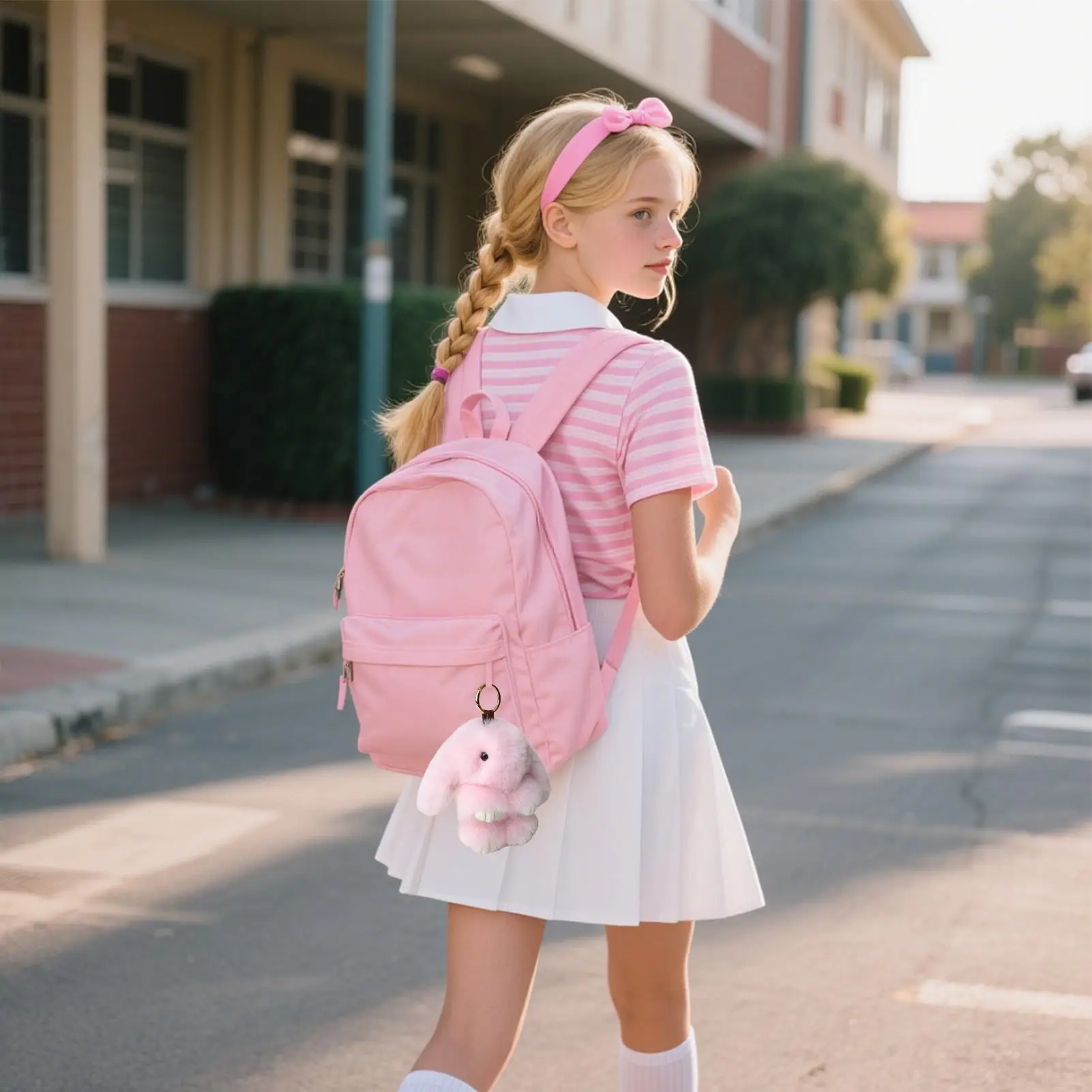 

Плюшевый брелок-кролик, мягкая подвеска для сумки, брелок-кролик для детей и взрослых, для путешествий, поездок на работу, на день рождения, для рюкзака, сумки