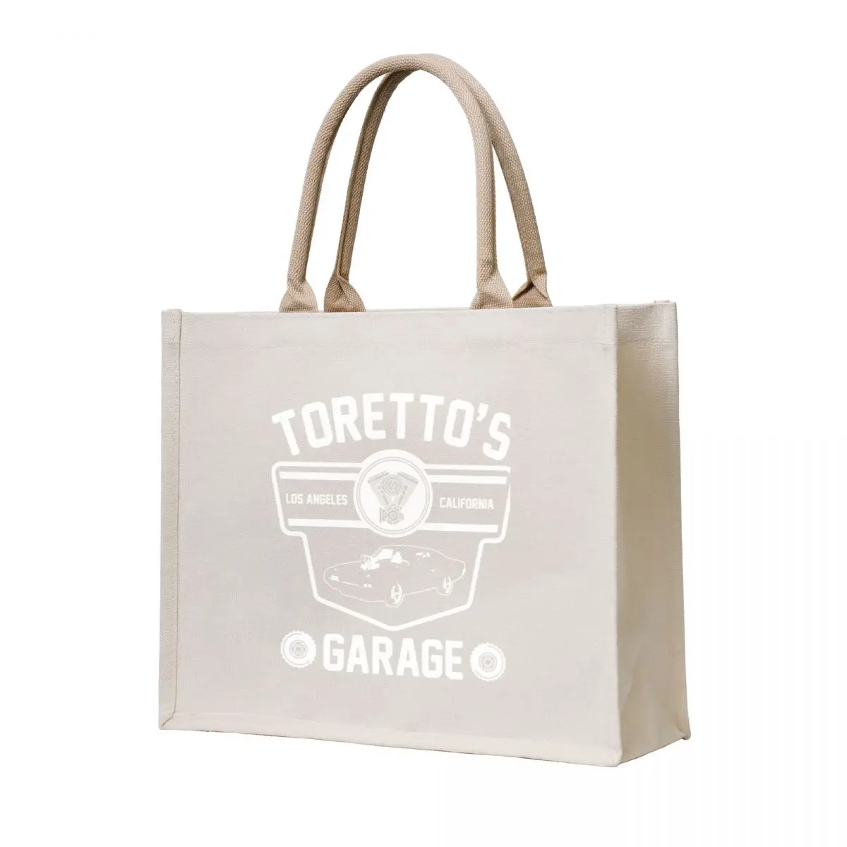 

Fast And Furious T-ShirtToretto's Garage Tote Bag bag luxury women Canvas bag personalized tote