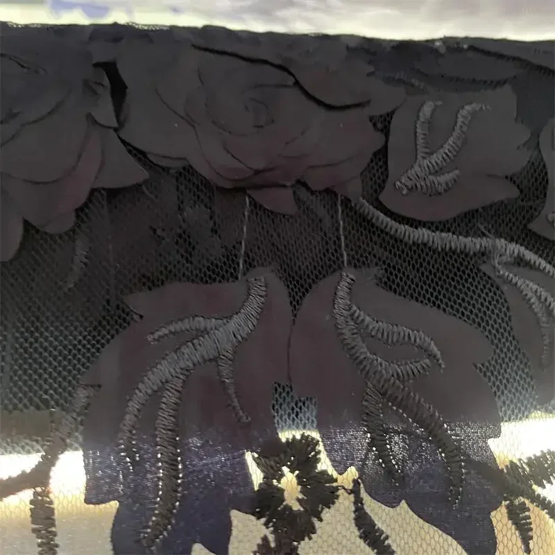 19-kleuren hoogwaardige 3D-bloemkantstof. TrouwjurkDIYKinderkleding Naaien Stof Achtergrond Decoratie Accessoires