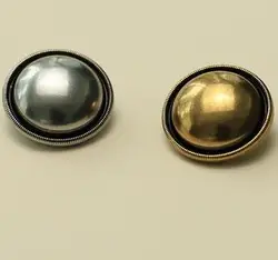10pcs/Lot Size:15mm-23mm Virtual Edge Smooth surface Metal Buttons Fashion Button Women's Outerwear Cardigan Sewing (SS-3093)