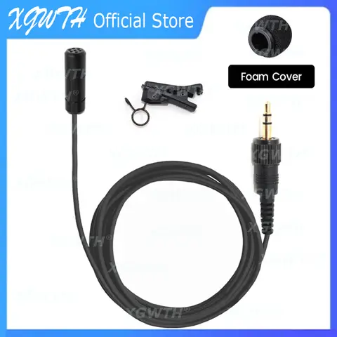 소니 UTX V1 D21 D11 UWP Sennheiser 무선 송신기 시스템 3.5mm 플러그 용 Lavalier 옷깃 마이크 ECM7 타이 클립 마이크