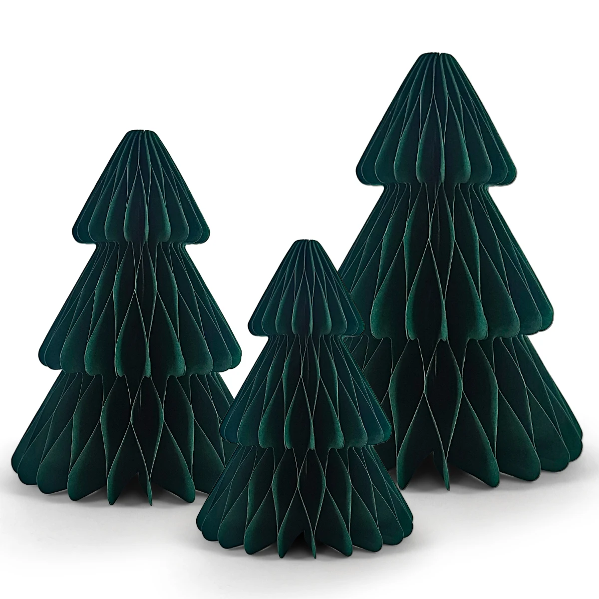 1/3Pcs 3D Christmas Tree Honeycomb Desktop Ornaments Paper Flower Ball for Xmas Merry Christmas Theme Party Decoration