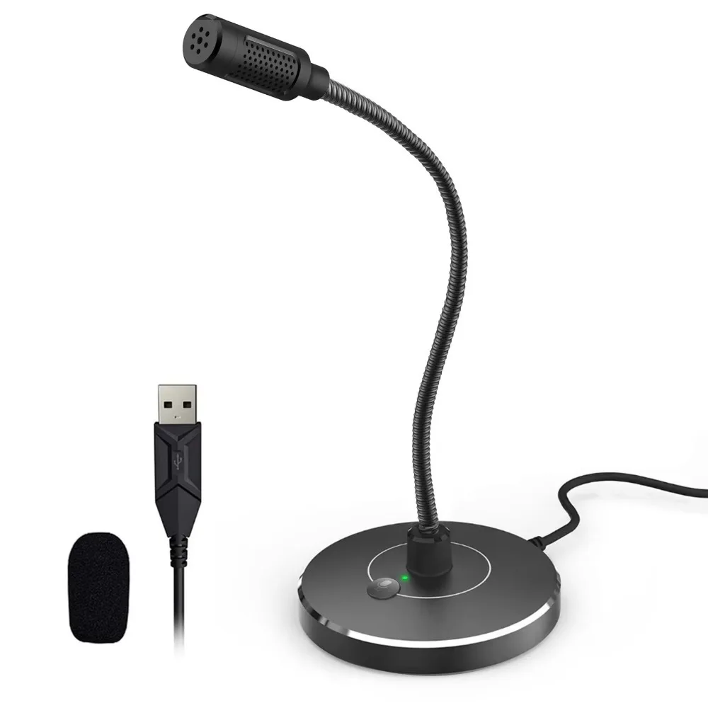 G009 USB Condenser Microphone, Omnidirectional Pickup with Chip‑assisted Noise Reduction for Online Voice Recording