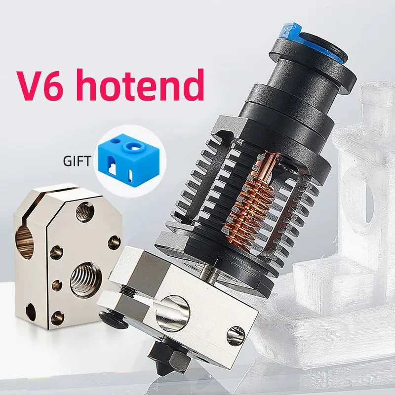 Kompatybilny z E-3D drago-n V6 3D Printer Hotend wysoki przepływ Bimetal Heatbreak dla V0.1 V2.4 Pursai3 MK2S MK3 Titan wytłaczarki