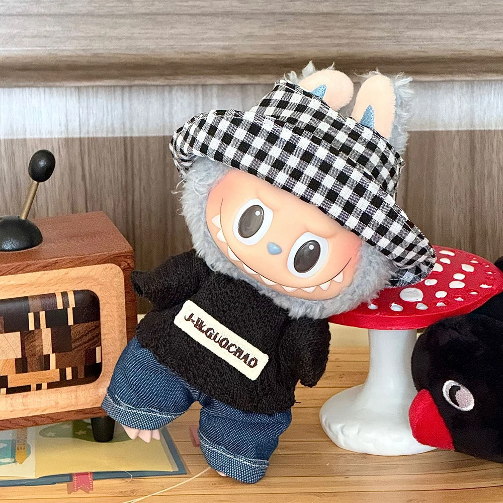 Für 17 cm Labubu-Babykleidung, Outfi-Set, süßes Anziehspielzeug für Labubu-Kleidung, Zubehör