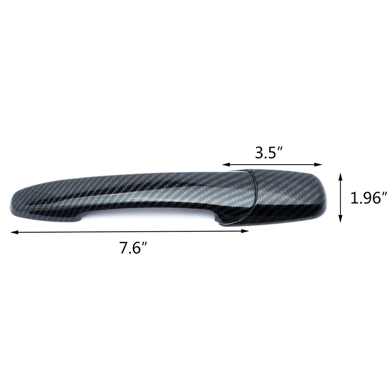 Carbon Fiber Car Door Handle Cover for Mazda 2 3 6 Door Handle Decoration Door Handle Cover Trims with Keyless Holes