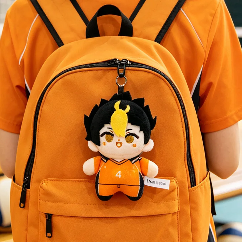Haikyuu!! Anime Plüsch-Schlüsselanhänger Hinata Kageyama Oikawa Kuroo Nishinoya Puppe Taschenanhänger Sammlerstück Anhänger Rucksack Handtaschen-Deko – Detail 15