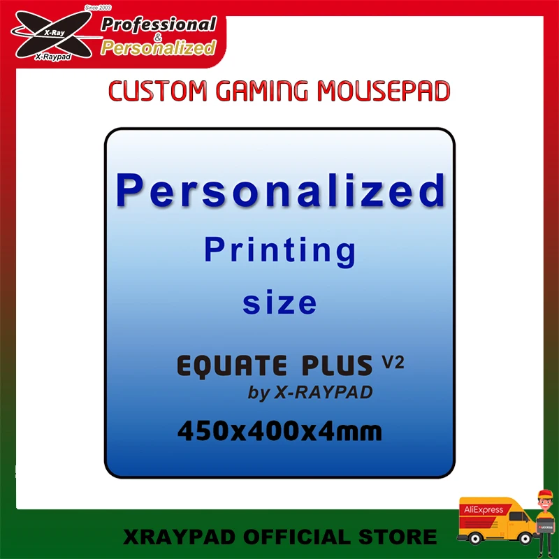 450x400x4mm Custom Xraypad Equate Plus V2 Gaming Mouse Pads by X-raypad Free Stitch Desk Mat