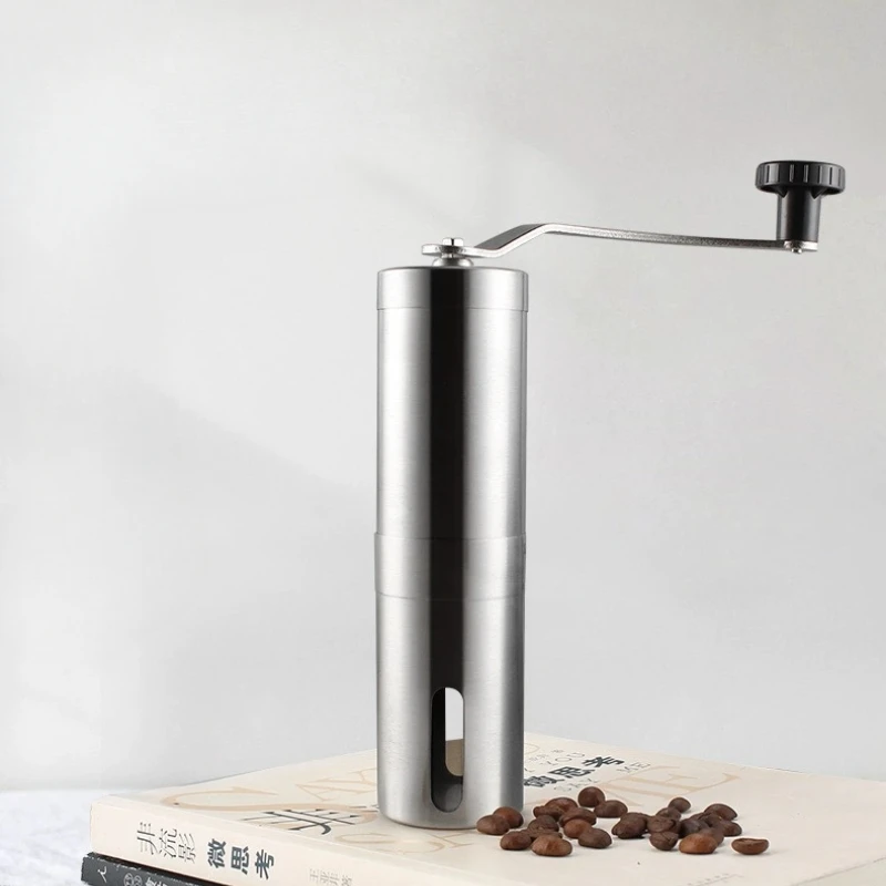 Manual Coffee Grinder Stainless Steel Manual Conical Burr Coffee Bean Grinder with Hand Crank Adjustable Settings - Image 4
