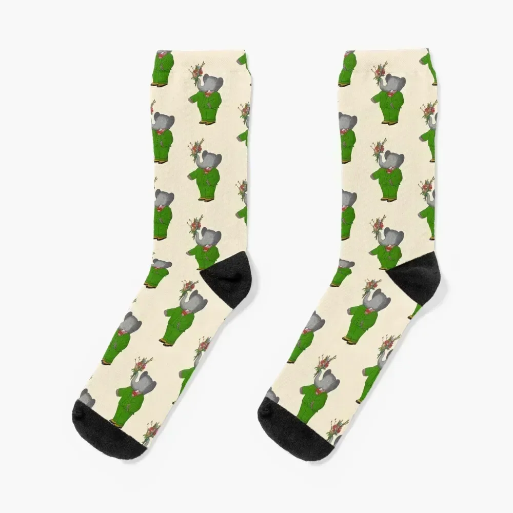 

Babar Socks designer compression christmass gift New year's Men Socks Luxury Brand Women's