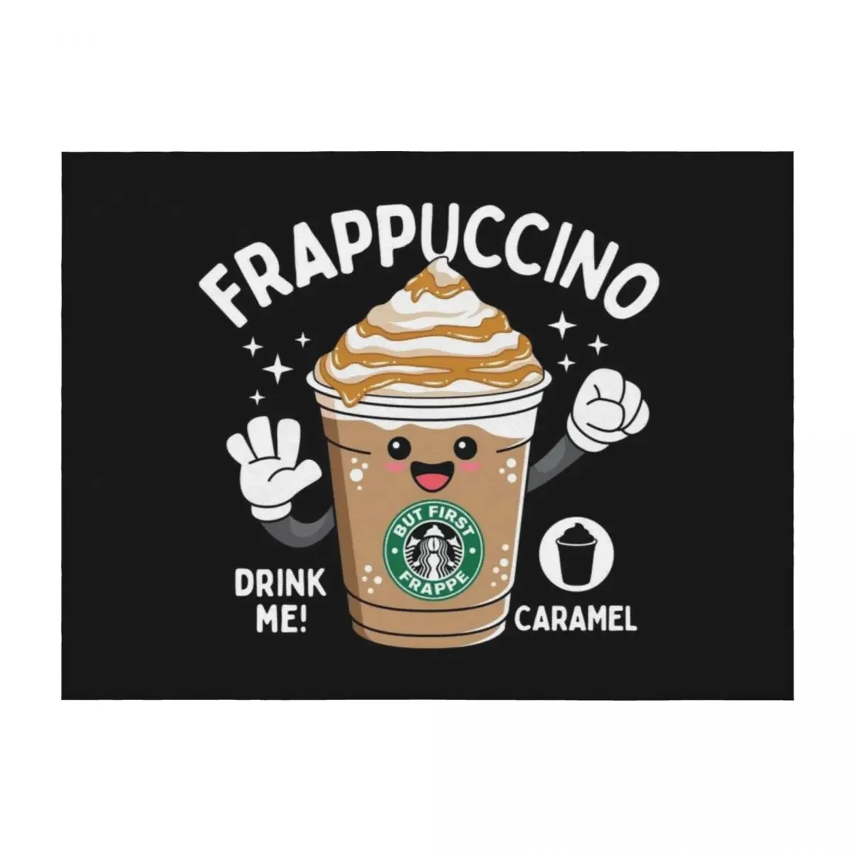 

Caramel Blended Beverage for Coffee lovers Throw Blanket Stuffeds Fashion Sofas Sofa Throw Weighted Blankets