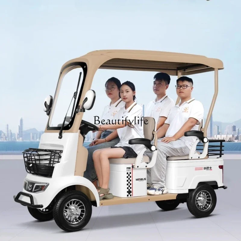 

PJ13New minibus electric four-wheeler A9 elderly electric car to pick up and drop off children elderly scooter small four-seater
