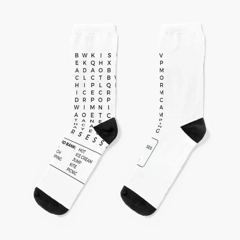 

Word Search Socks Soccer luxe Antiskid soccer Climbing Socks For Men Women's