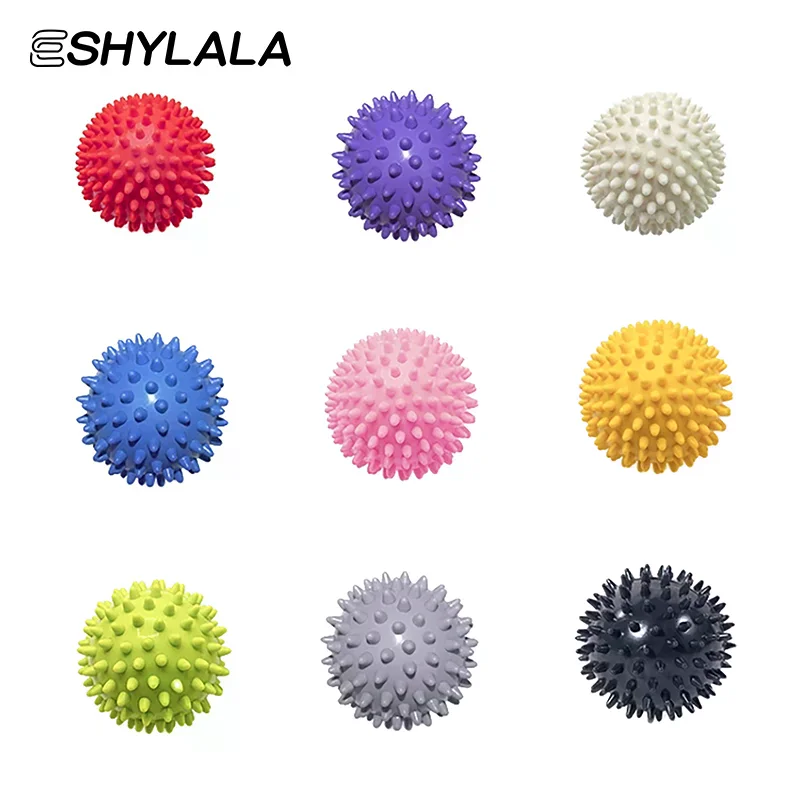 

Massage Spiky Ball 7cm 9cm Training Muscle Pain Stress Massager Relaxation Acupoint Massage Myofascial Balls Yoga Ball Massage