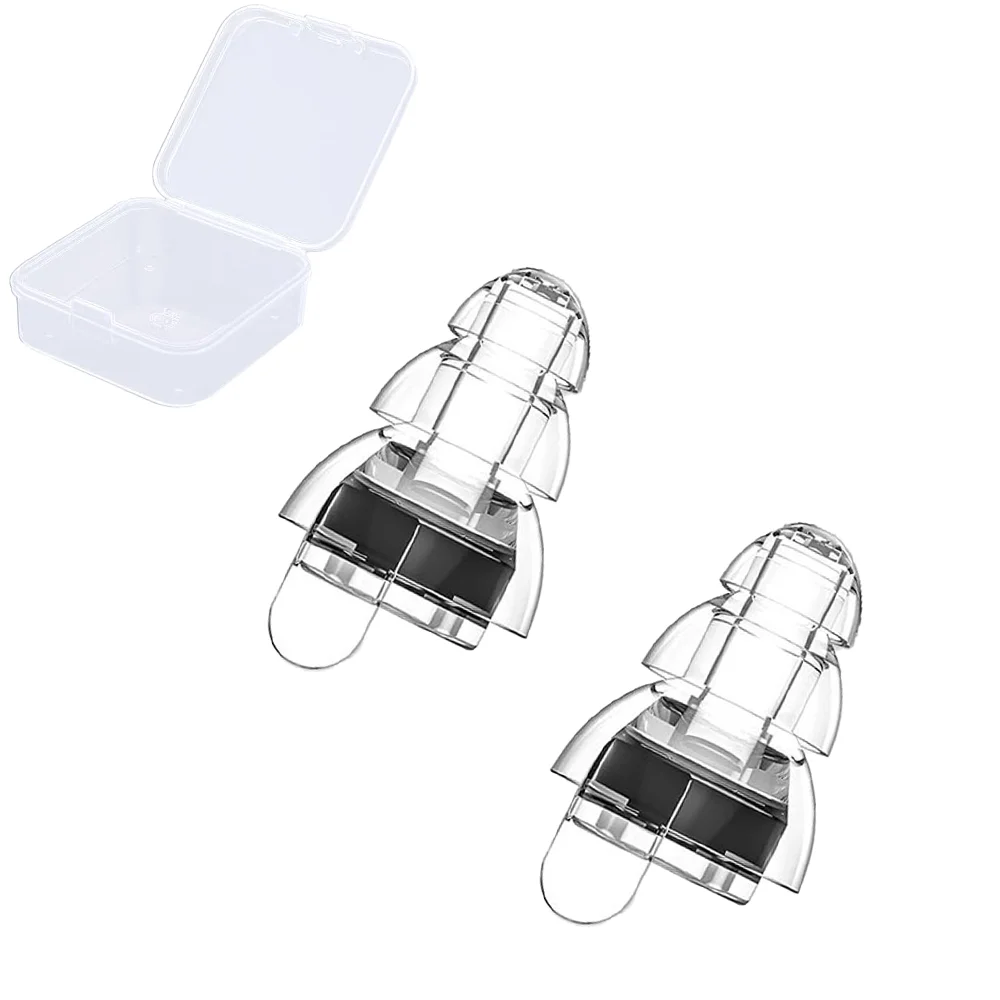 3-Layer Strong Soundproof Earplugs, Swimming Earplugs, Portable, Washable and Reusable, Suitable for Sleep Noise Reduction, a Great Companion for Home and Travel