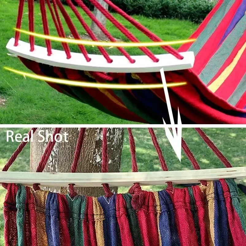 야외 캔버스 캠핑 해먹, 넘어짐 방지 휴대용 두꺼운 원 - Outdoor Camping Hammock 리뷰 및 가격
