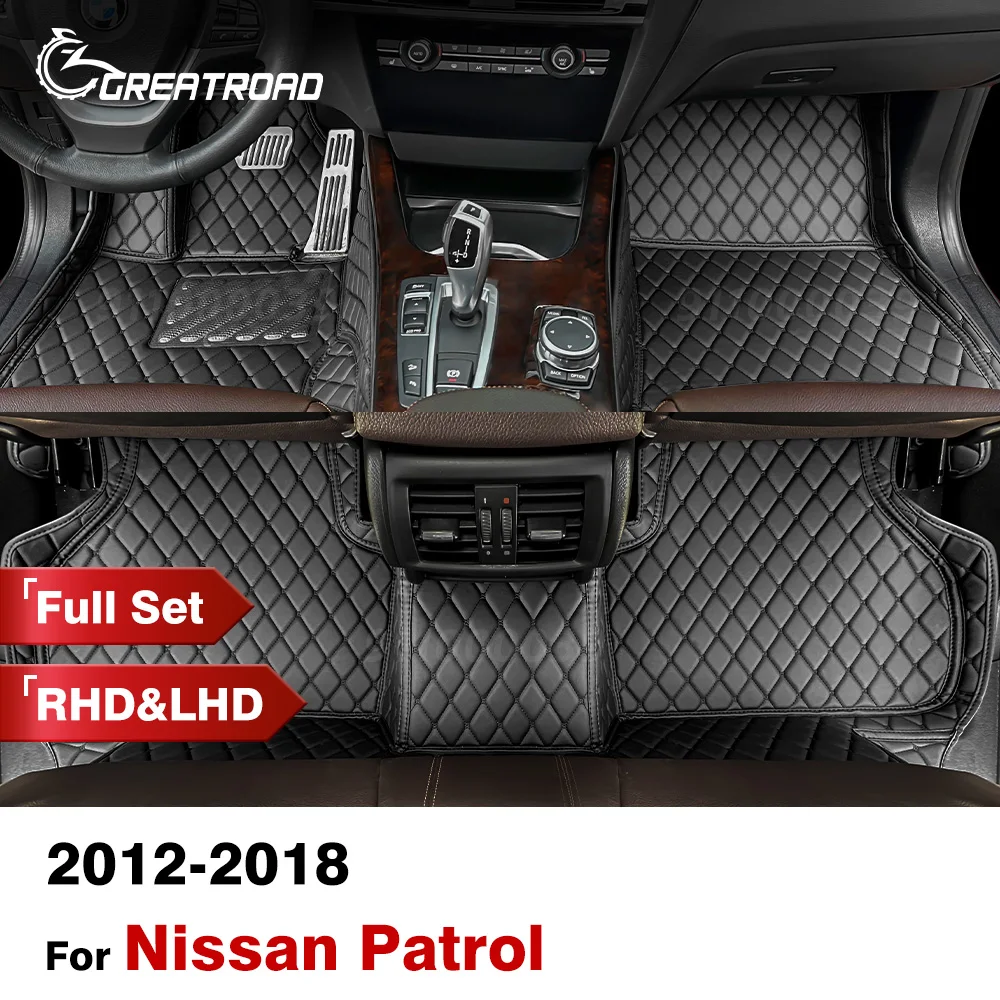 

Car Floor Mats For Nissan Patrol 2012 2013 2014 2015 2016 2017 2018 Custom Auto Foot Pads Carpet Cover Interior Accessories