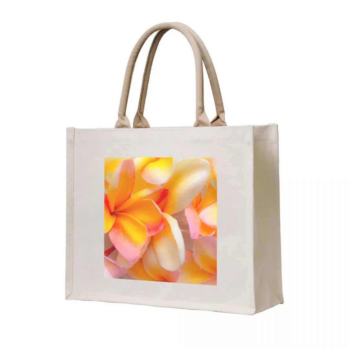 

Soft Tri Colour Frangipanis Tote Bag tote bag canvas free delivery bags canvas tote bags