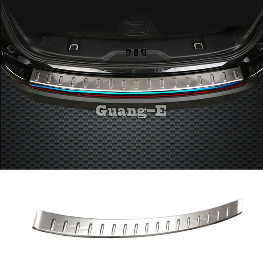 For Ford EDGE 2015 2016 2017 2018 Car Styling Stainless Steel Back Rear Pedal Door Scuff Plate Frame Outside Threshold Trunk
