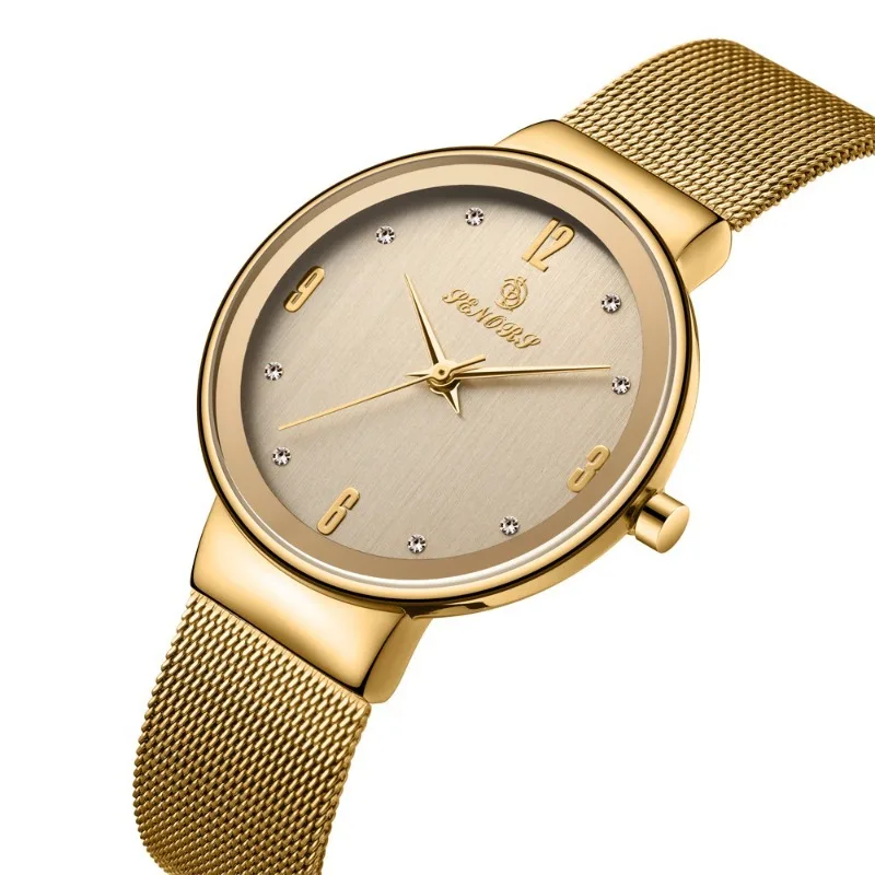 2025 new ultra-thin luxury women's watch simple fashion trend waterproof women's quartz watch birthday gift