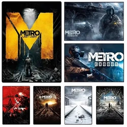 Metro Exodus Classic Video Game Poster Modern Hot Game Canvas Painting Wall Art Picture for Living Room Home Game Room Decor