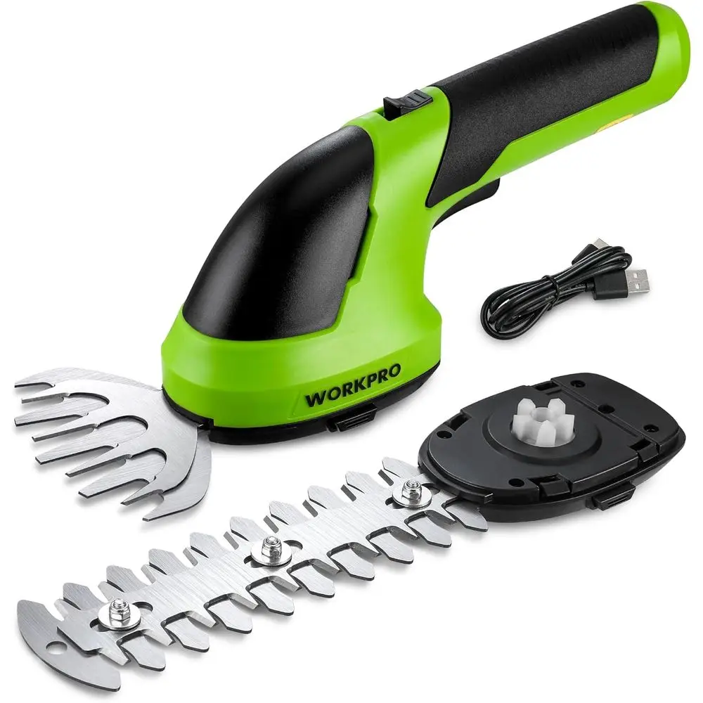 

2 in 1 Handheld 7.2V Electric Grass Trimmer Hedge Shears/Grass Cutter Rechargeable Lithium-Ion Battery and Type-C Cable Included