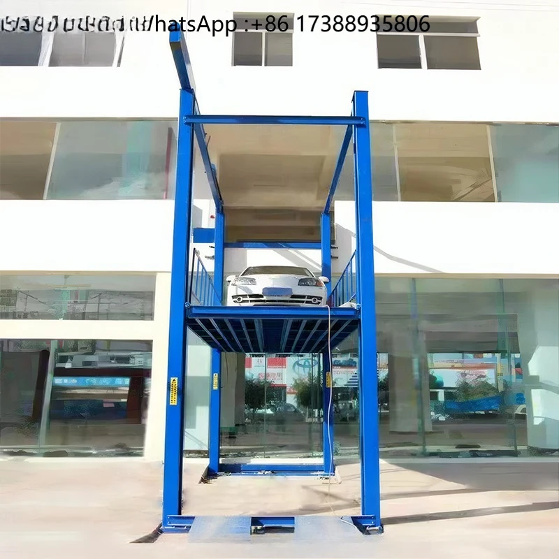 Well Received Four Mast Heavy Duty Column Hydraulic Platform Outdoor Use 2 Ton Blue Mast Type Hydraulic Platform