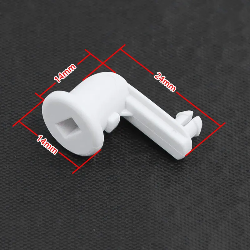 1PCS Crank Connecting Rod for Air Conditioner Motor Shaft Plastic Linkage Sleeve Fits 2P 3P 5P AC Systems 24x14x14mm White