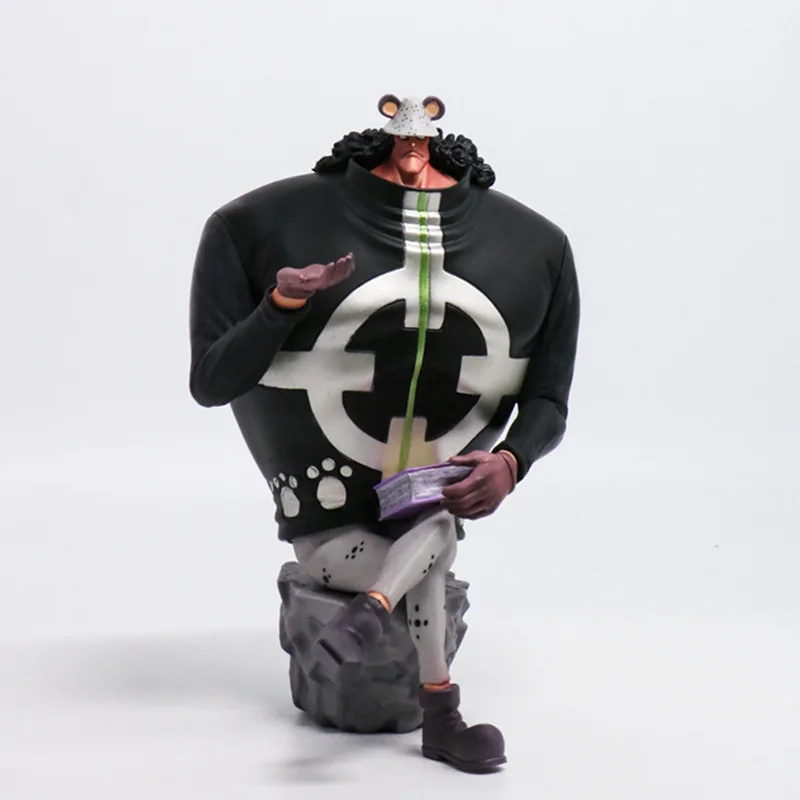 One Piece Stylist Photographer Big Bear Shichibukai  Sitting Posture Bartholemew·Kuma Handmade Wholesale Anime Figure