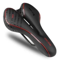 WEST BIKING MTB Gel Comfort Bicycle Saddle Foam Road Bike Painless Seat PU Leather Versatile Cycling BMX Saddle Bicycle Parts