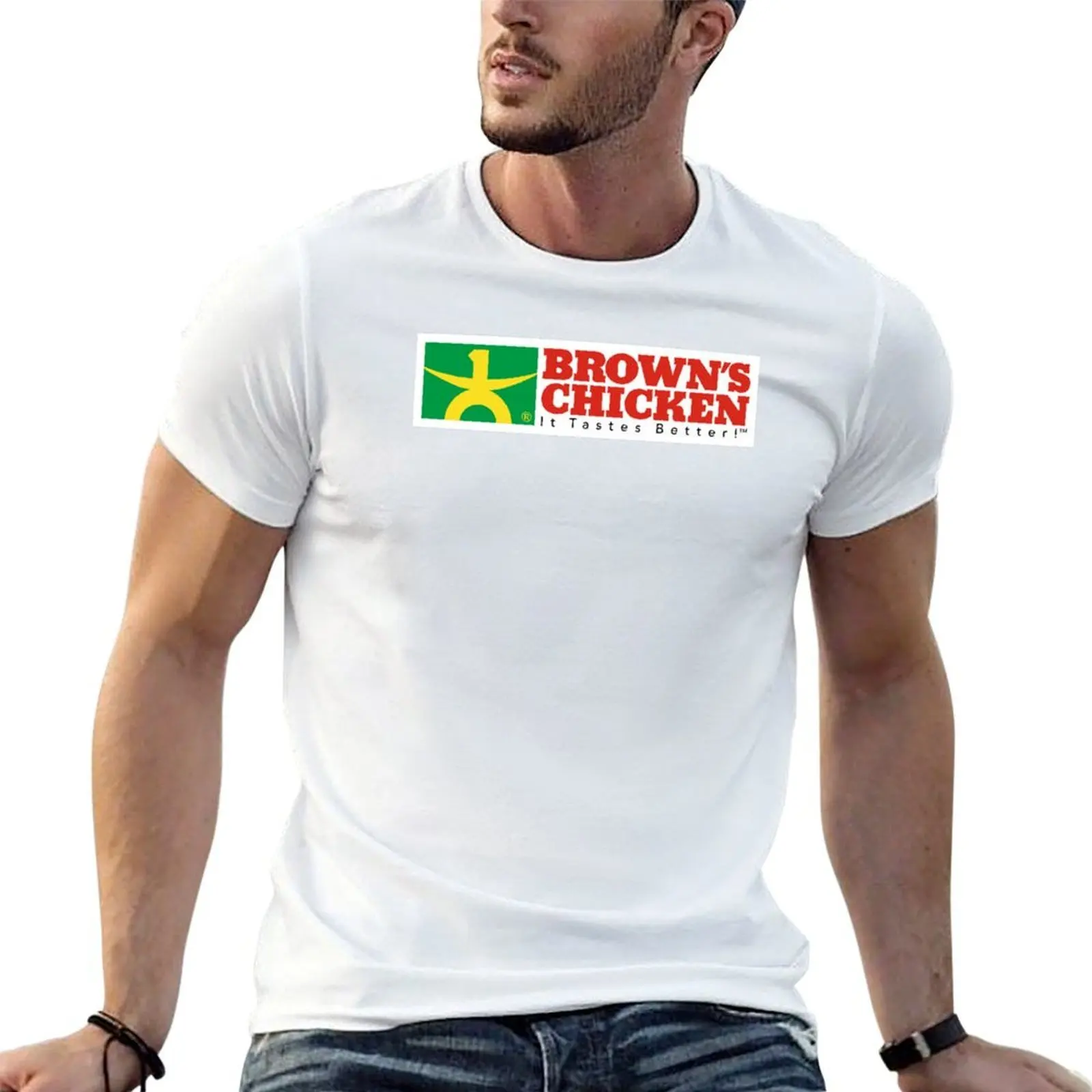 

Brown's Chicken & Pasta T-Shirt cotton tshirt 100% man t shirt summer man t shirts cotton T-shirt