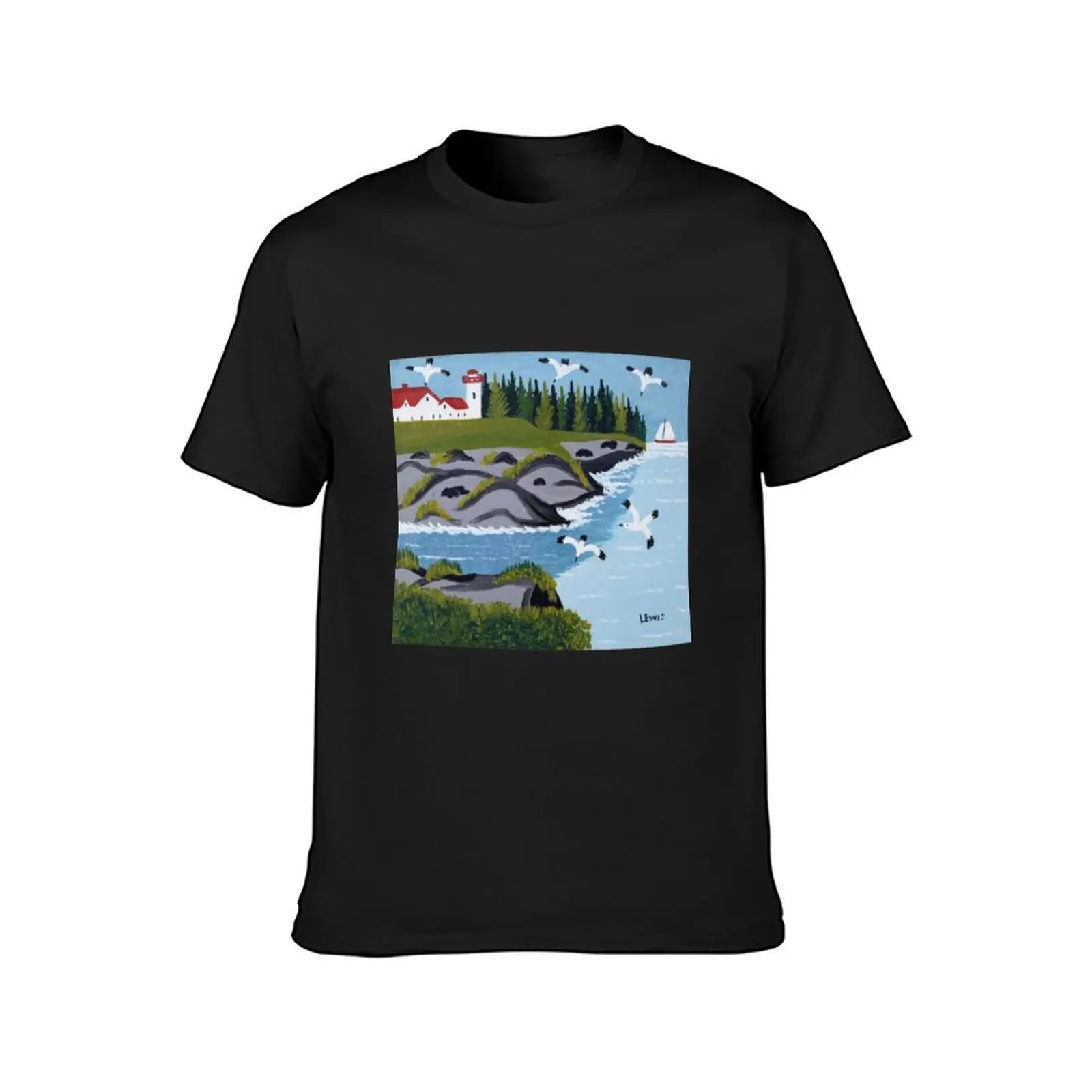 Maud Lewis T-Shirt sublime Aesthetic clothing mens workout shirts