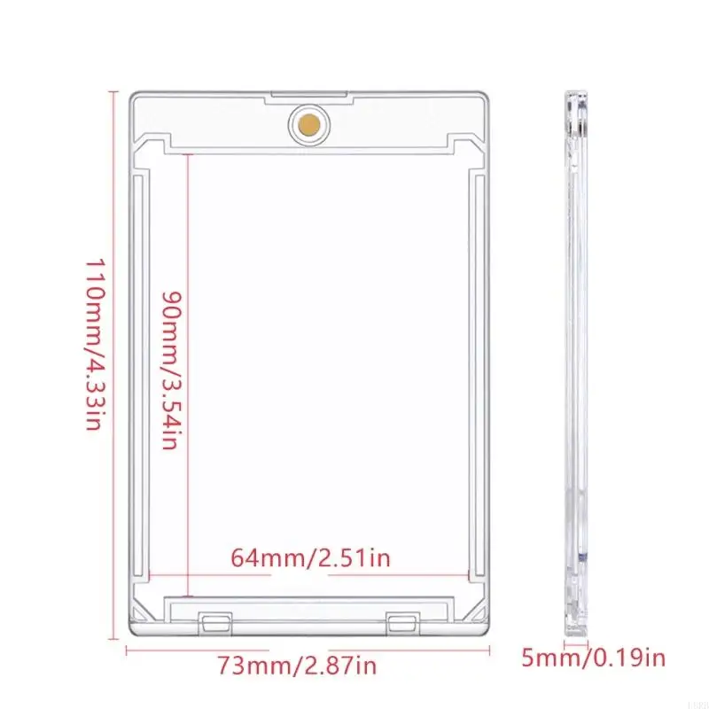 Penyelenggara Kartu Perdagangan Akrilik dengan Penutupan Magnetik untuk Kartu Gaming Berharga L8RB