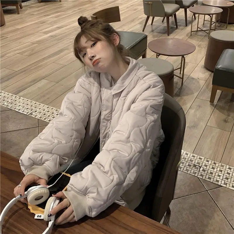 

Baseball Jackets Hiphop Womens Spring Gorpcore Stretchy Heavy-Duty Sliding Lapels Aviation Airplane Twill Sleeved Aircraft Retro