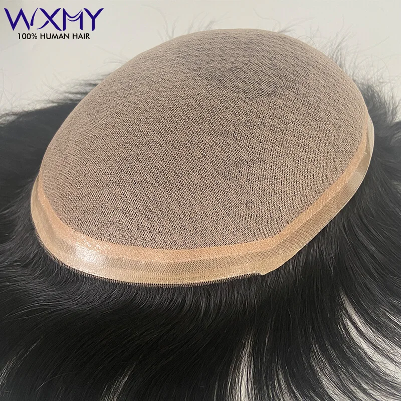 

Silk Base Men's Wig Male Hair Prosthesis Breathable Human Hair Wigs For Men System Natural Hair Piece Toupee Men Wig Replacement