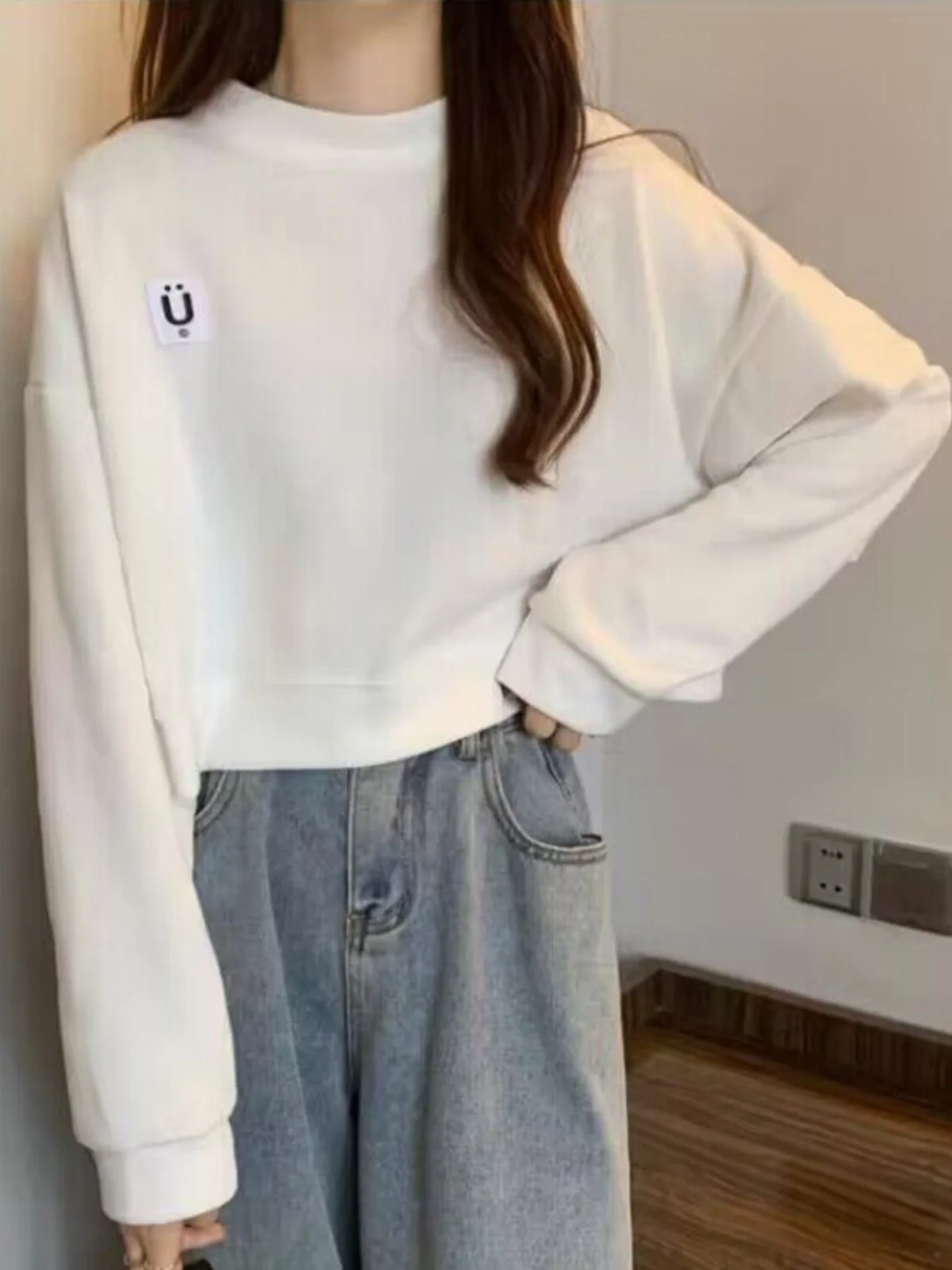 

Trendy Slimming ort- Sve Women's Hoodie Korean Sle Loose Fit Thin Material Long Sve Autumn Faion Small Size