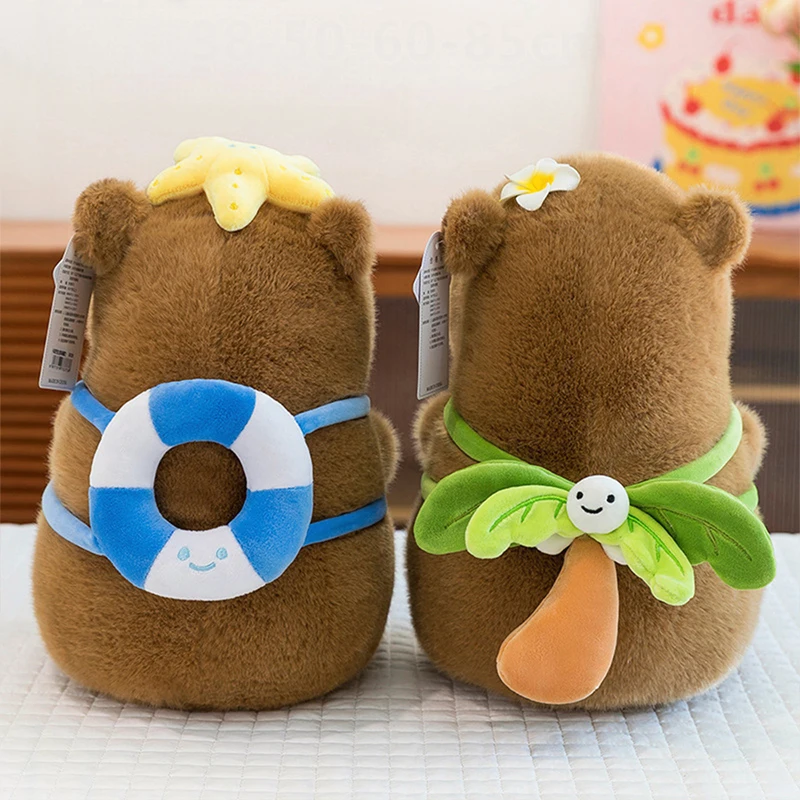 

Кавайная капибара, плюшевая игрушка, мягкая кукла, мягкий приятный детский подарок для детей, день рождения, Рождество, вдохновленное Саня, милое животное